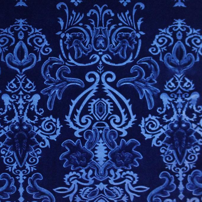 Royalty Embossed Stretch Velvet Fabric | Blue Moon Fabrics