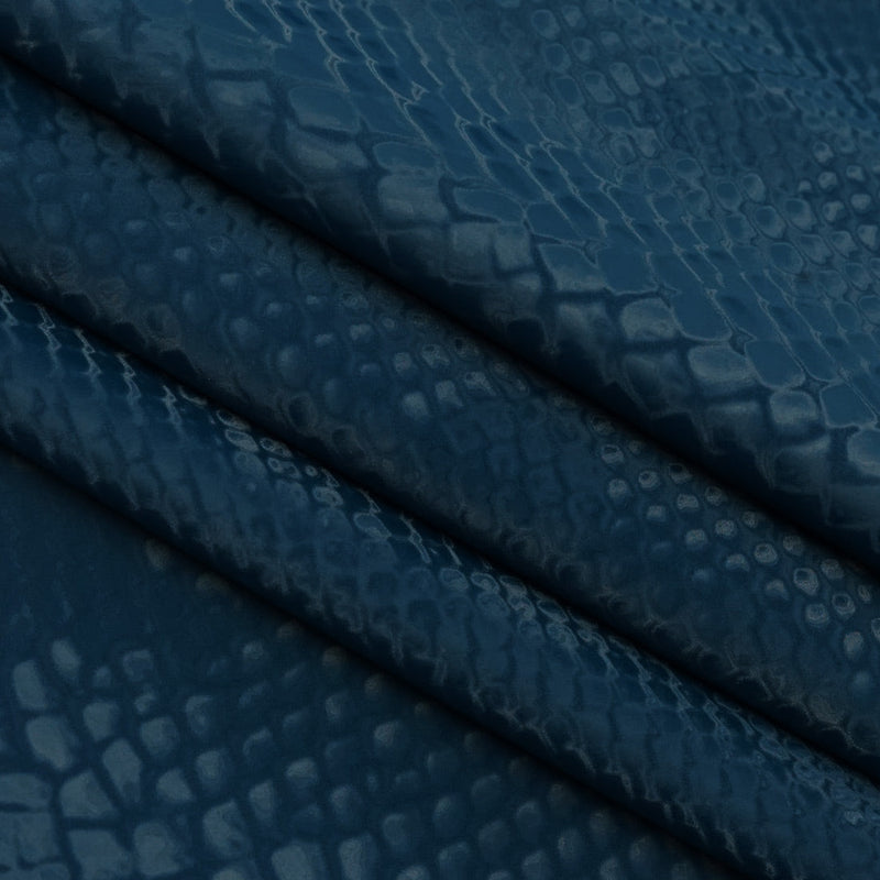 Serpent Polyester spandex Slick Vinyl Fabric | Blue Moon Fabrics