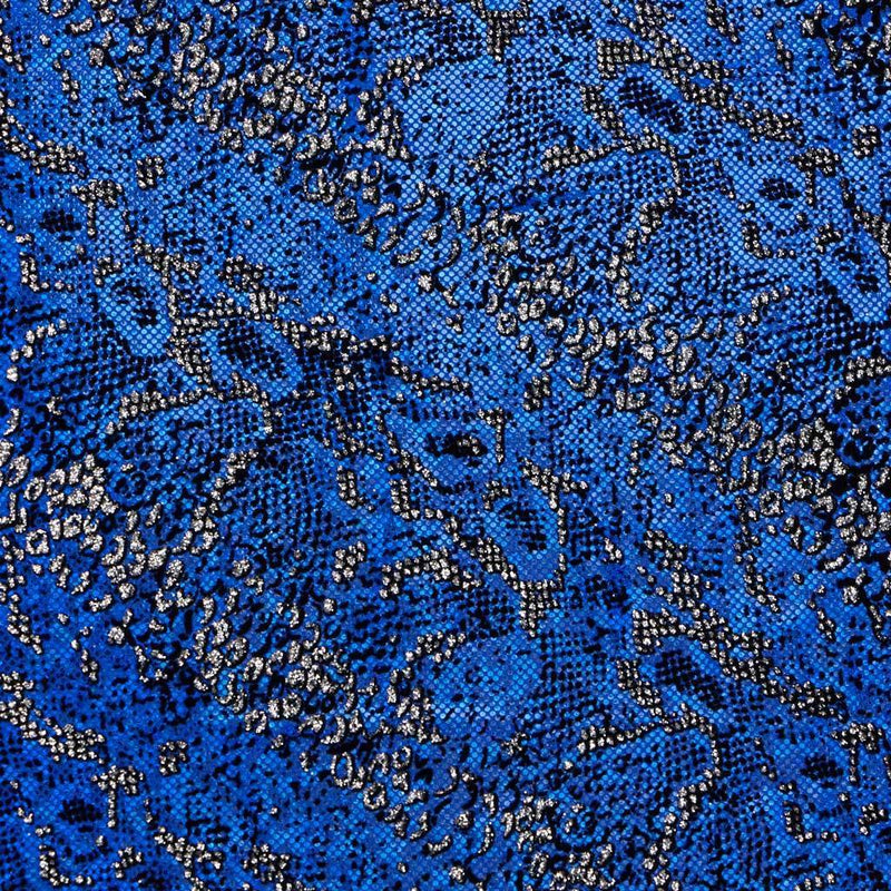 Shakira Shattered Glass Foiled Spandex | Blue Moon Fabrics