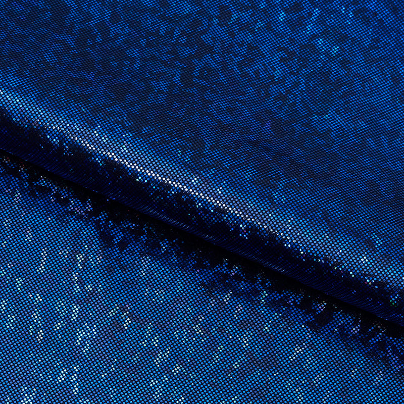 Shattered Glass Foiled Spandex Fabric | Blue Moon Fabrics