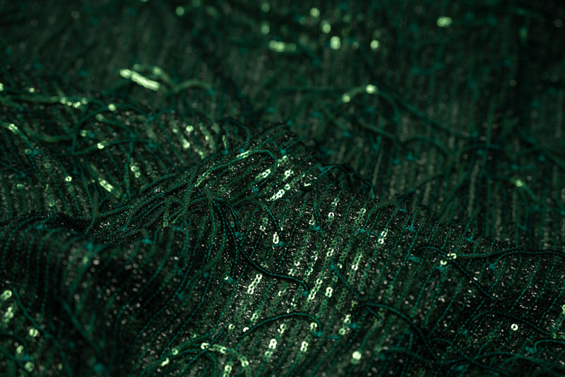 Shimmy Polyester Mesh with Dangle Sequin Fabric | Blue Moon Fabrics