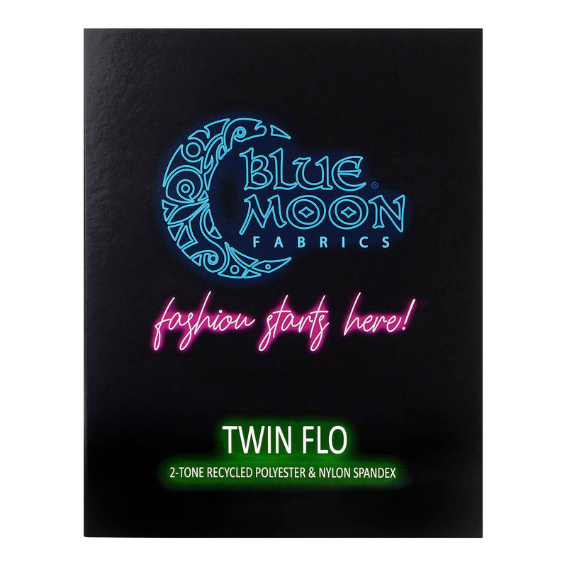 Twin Flo 2-tone Recycled Polyester & Nylon Spandex Color Card | Blue Moon Fabrics