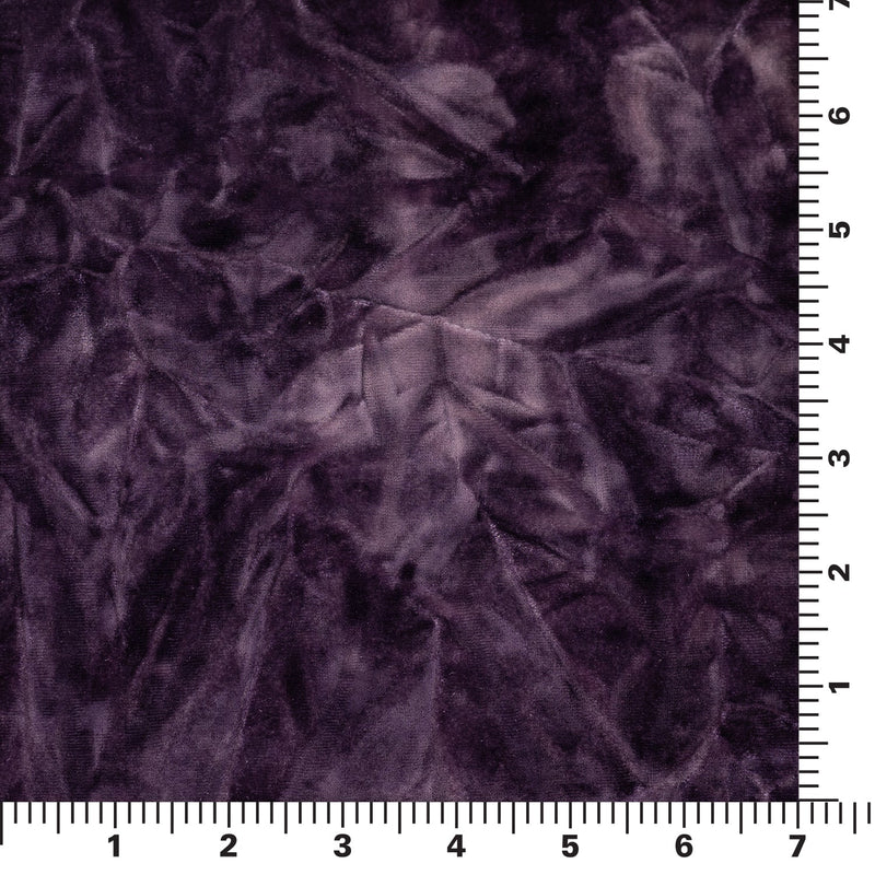 Tempest Tie Dye on Revival Crushed Stretch Velvet Fabric | Blue Moon Fabrics