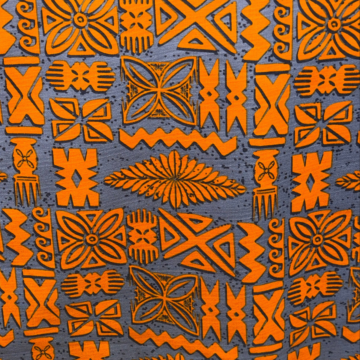 Tribal Tapa Cotton Light Barkcloth Fabric | Islands Fabric