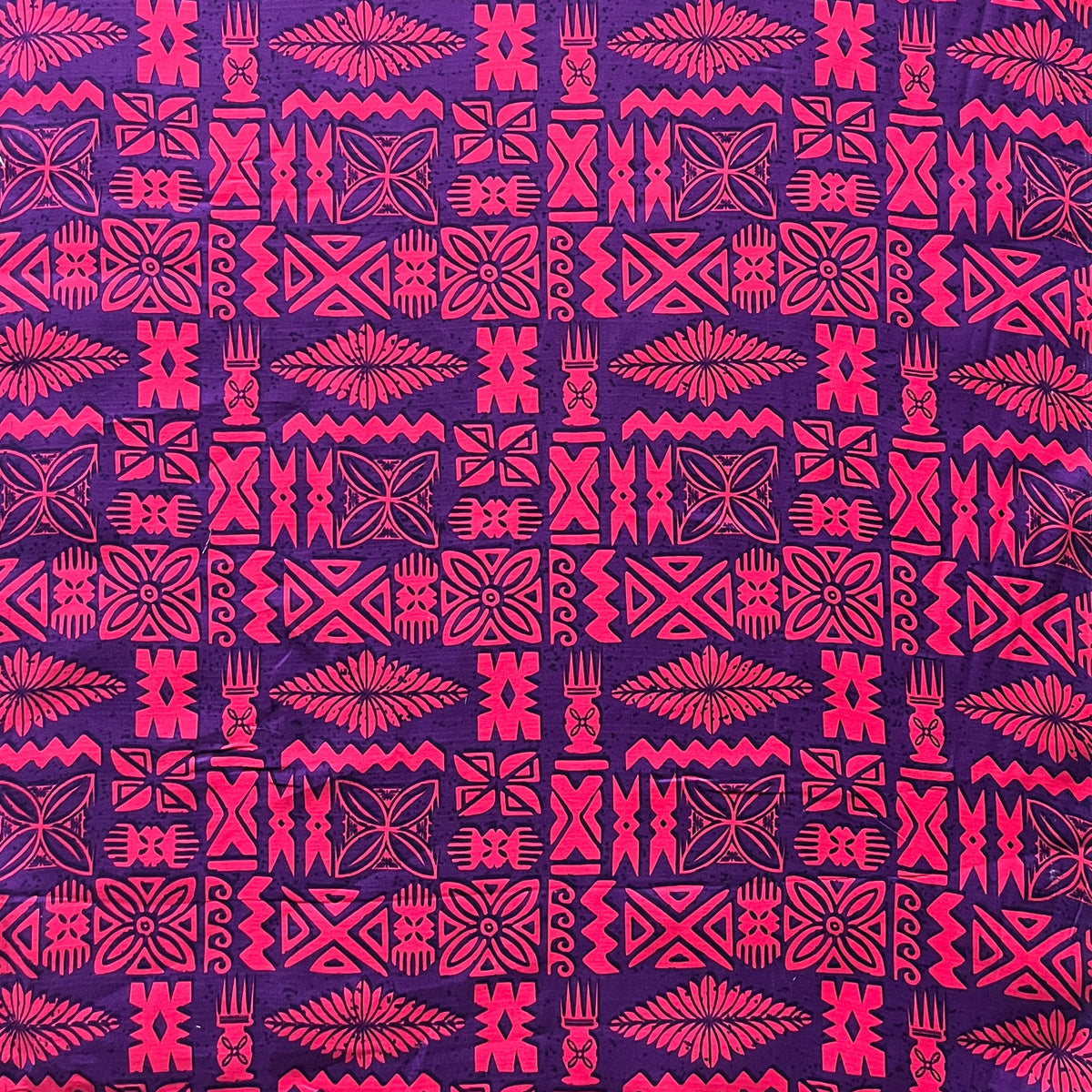 Tribal Tapa Cotton Light Barkcloth Fabric | Islands Fabric