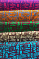 Swatches of Tribal Tapa Cotton Barkcloth Fabric