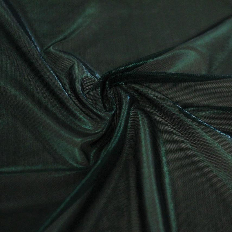 Ultrasheen Foiled Power Mesh Fabric | Blue Moon Fabrics