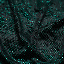 Vivian Glitter Printed Stretch Velvet Fabric | Blue Moon Fabrics