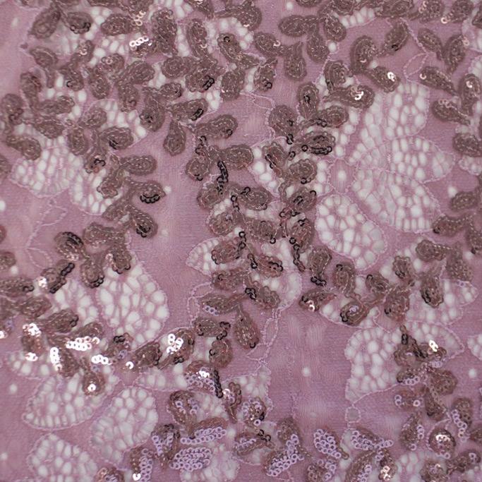 Wisteria Stretch Lace Sequin | Blue Moon Fabrics