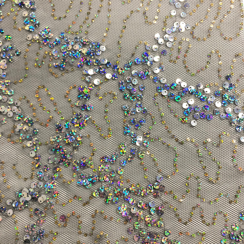 Avant Garde Stretch Mesh Sequin | Blue Moon Fabrics