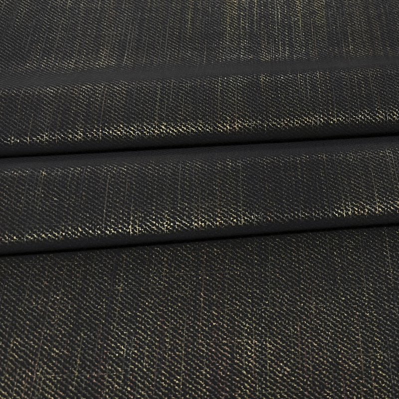 Denim Dream Rainbow Foiled Spandex Fabric | Blue Moon Fabric