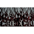 Fiery Glittered Flocked Stretch Mesh Fabric | Blue Moon Fabrics