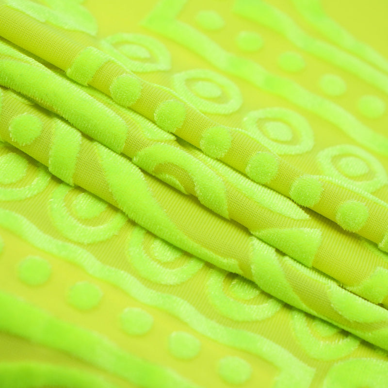 Ice Burnout Stretch Velvet Fabric | Blue Moon Fabrics