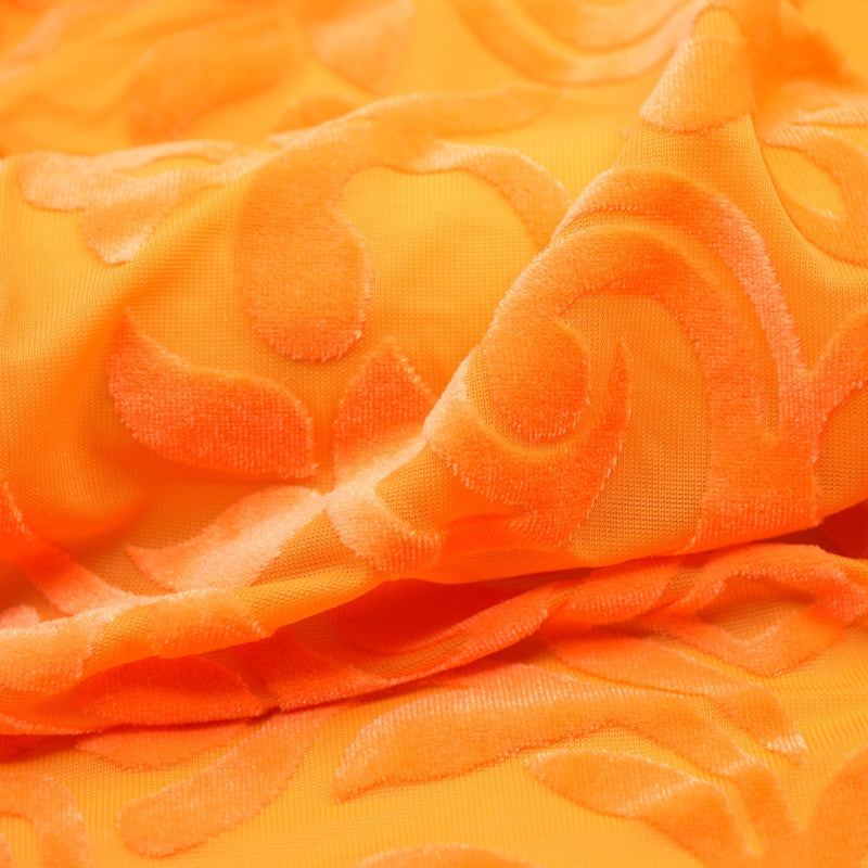Ice Burnout Stretch Velvet Fabric | Blue Moon Fabrics