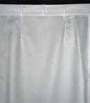 White 100% polyester 'ie faitaga formal Samoan men's wrap fabric by Islands Fabric.