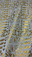 Star Tapa Shine Polyester Foil Fabric | Islands Fabric