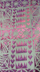 Star Tapa Shine Polyester Foil Fabric | Islands Fabric