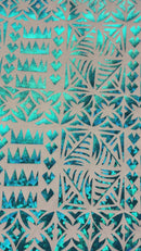 Star Tapa Shine Polyester Foil Fabric | Islands Fabric