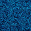 Polynesian Tribal Stems & Leaves All Over Design Cotton Light Barkcloth Fabric | Islands Fabric