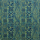 Traditional Tongan Geometric Design Peachskin Fabric | Islands Fabric