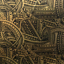 Traditional Polynesian Tattoo Design  | Foil Fabric