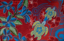 Hibiscus/Tiare/Turtle | Sarong Red