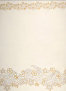 Tiare Hibiscus Double Border Fabric | Polyester