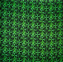Green Alluring Watercolor Blossoms Rayon Poplin Fabric