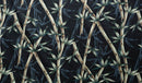 Bamboo Branches & Leaves | Blue | Upholstery Fabric Media 2 of 3