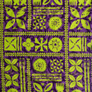 Traditional Polynesian Tapa Design Fabric | Cotton