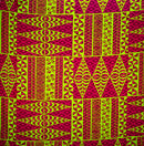 Traditional Tongan Geometric Design Fabric | Cotton