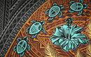 Traditional Polynesian Tattoo Sea Turtle Hibiscus Sarong | Islands Fabric