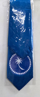 Royal Blue color Tie with Chuuk State Flag