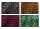 Swatches of Traditional Polynesian Tapa Checkered Design Cotton Light Barkcloth Fabric