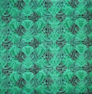 Mint/Green/Black Traditional Polynesian Tattoo All Over design Polyester Fabric
