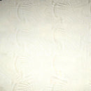 White colored Traditional Polynesian Tattoo Design Rayon Poplin Fabric