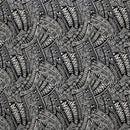 Black colored Traditional Polynesian Tattoo Fabric