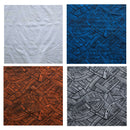 Swatches of Traditional Polynesian Tattoo Polyester Fabric