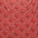 Red colored Traditional Polynesian Tattoo Triangle formation design Fabric